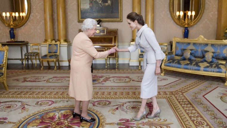 Angelina Jolie, Queen Elizabeth II