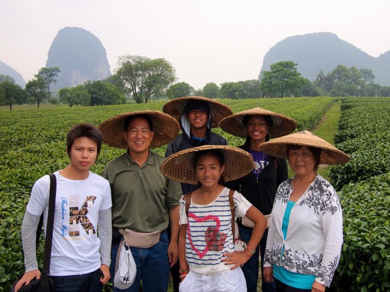 Nancy Oda and her family.