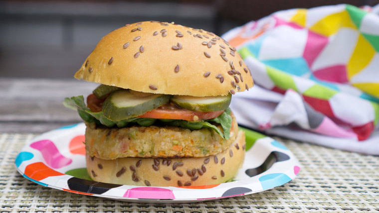 Multigrain veggie burger