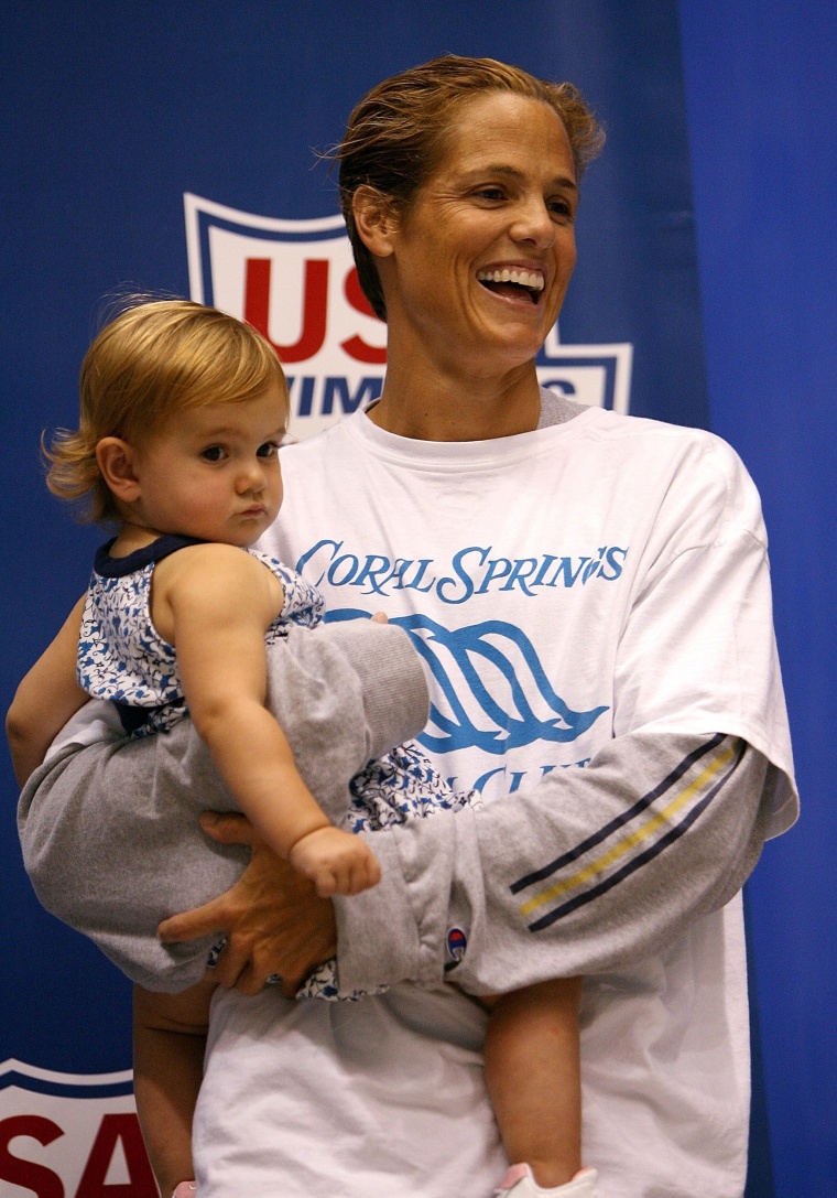 Dara Torres with daughter Tessa