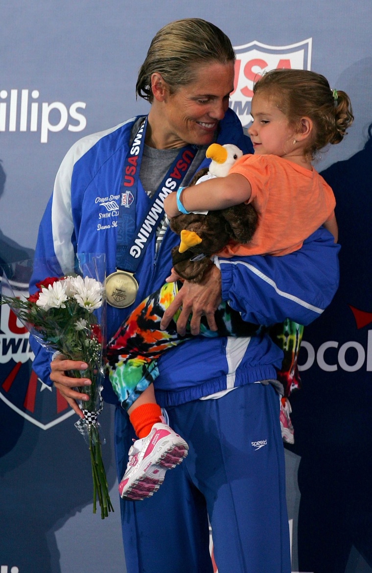 Dara Torres with daughter Tessa