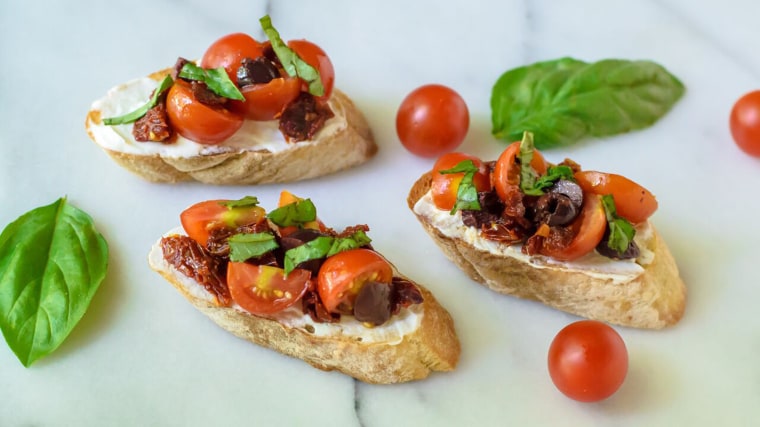 Sundried tomato bruschetta