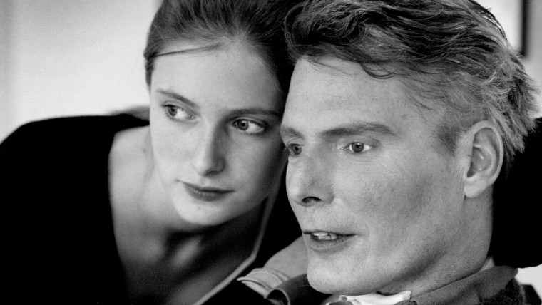 Christopher Reeve and his daughter