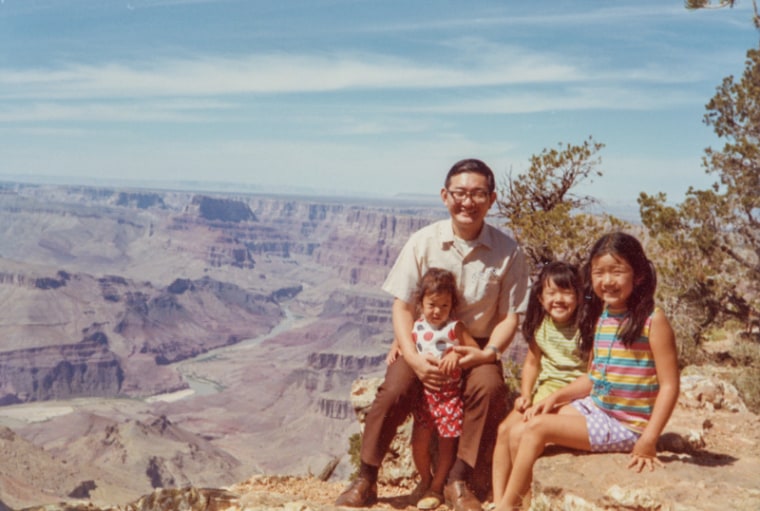 Rhea with Family in 1973