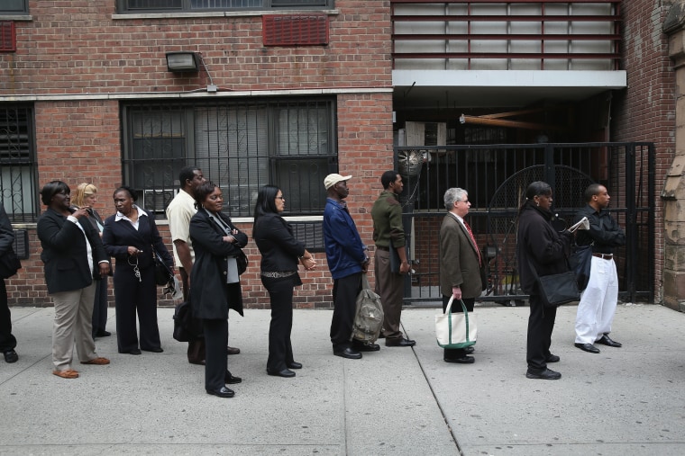 Job Seekers Attend NYC Career Fair