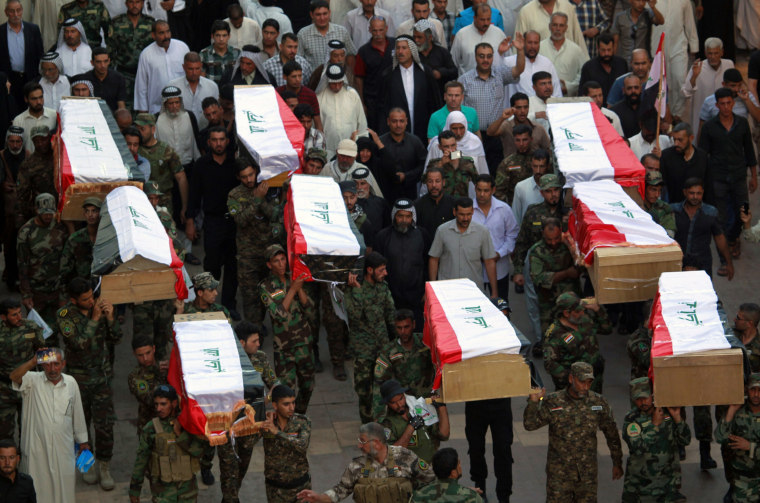 Image: IRAQ-CONFLICT-SPEICHER-FUNERAL