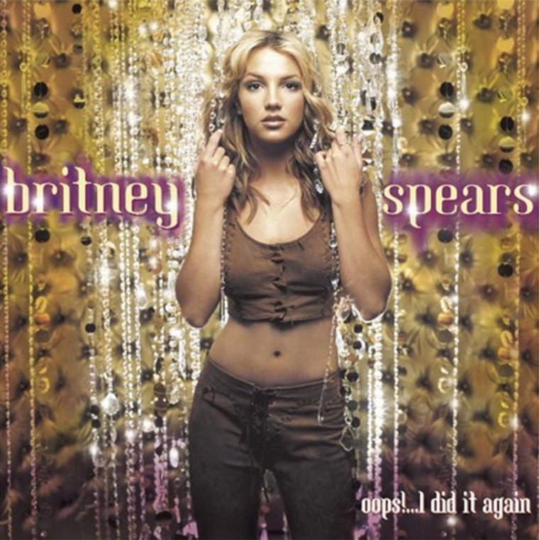 Britney Spears album cover for Oops... I did it again