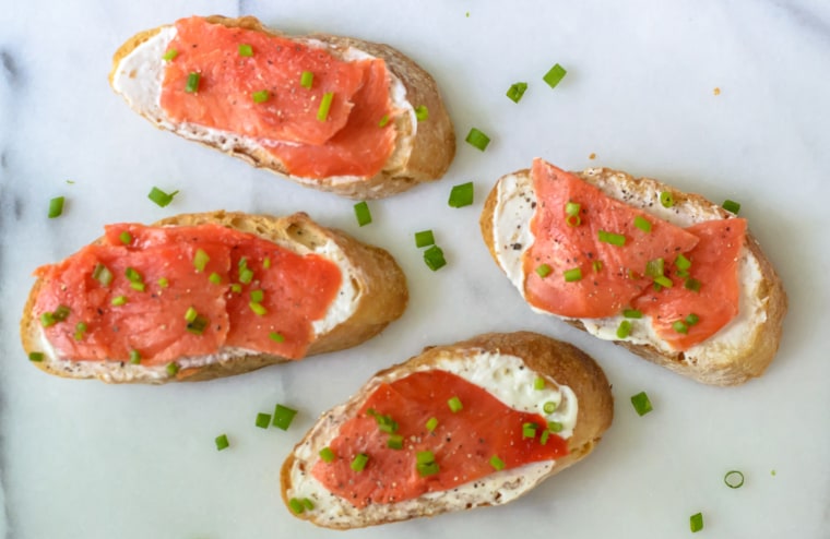 Smoked Salmon Bruschetta