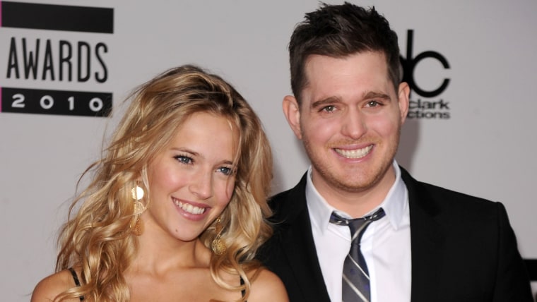 Michael Buble and wife Luisana Lopilato