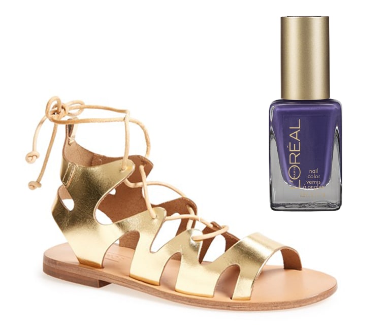 Sandals and the perfect summer polish
