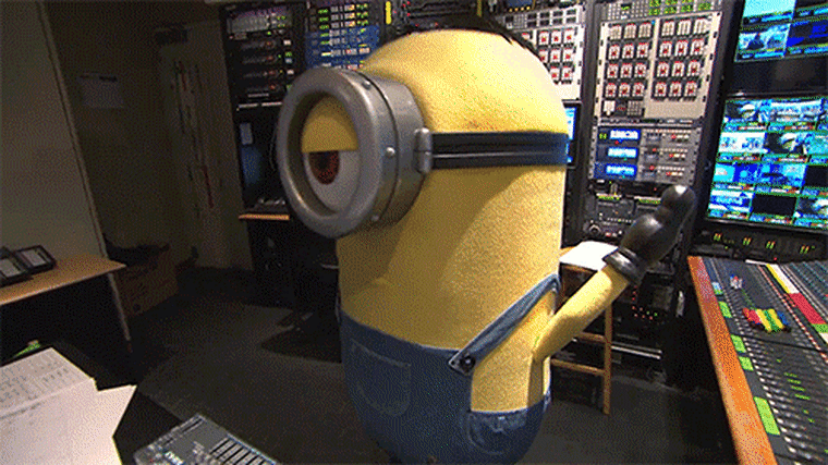 Minions take over the TODAY control room