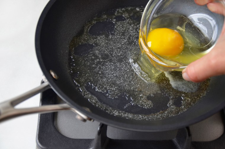 Add egg to pan
