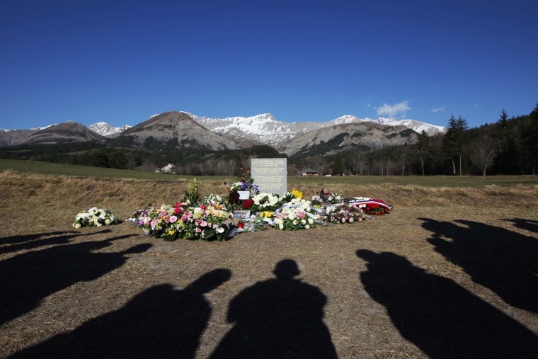 Image: A memorial to the victims of the Germanwings crash