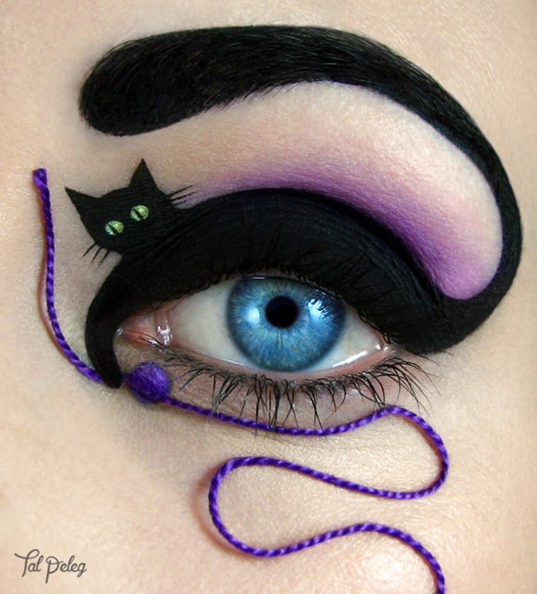 Eye art: Black cat