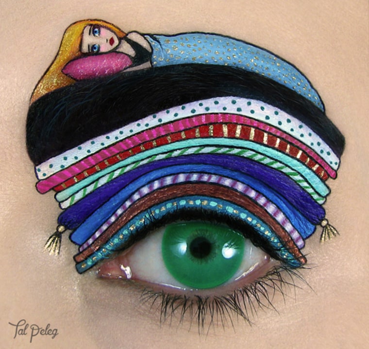 Eye art: Princess and the pea