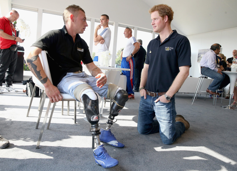 Prince Harry Attends Invictus Games Jaguar Land Rover Driving Challenge