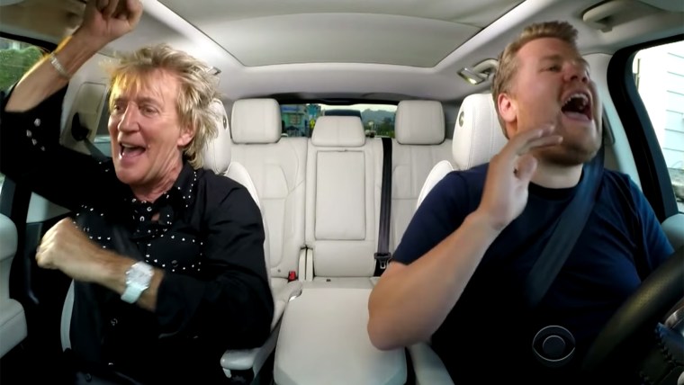 Rod Stewart and James Corden Carpool Karaoke