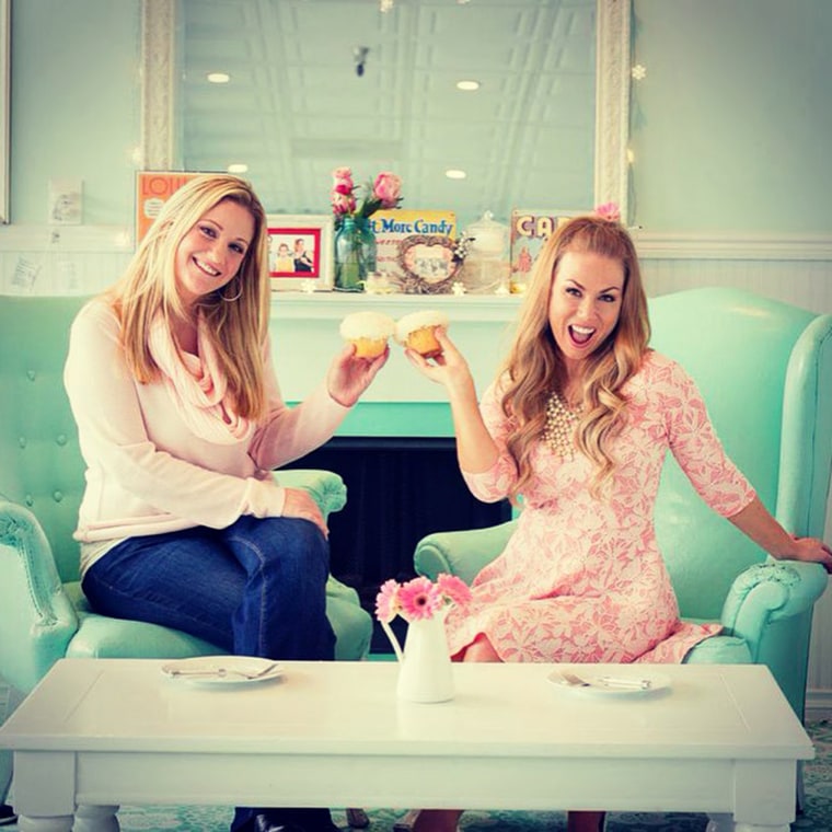 Jillian Darlington and Beth Bryan, co-founders of the Mom Co app.