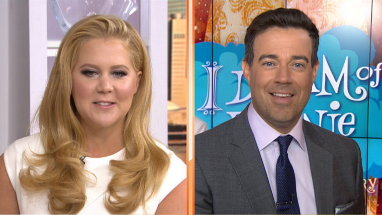 Amy Schumer and Carson Daly