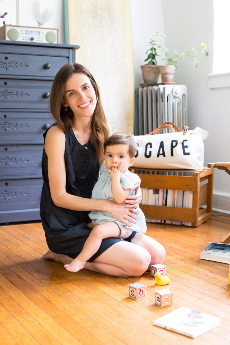 "Reading My Tea Leaves" blogger Erin Boyle in her home