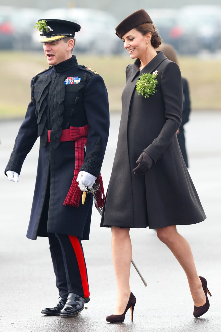 The Duke And Duchess Of Cambridge Attend St Patrick's Day Parade At Mons Barracks