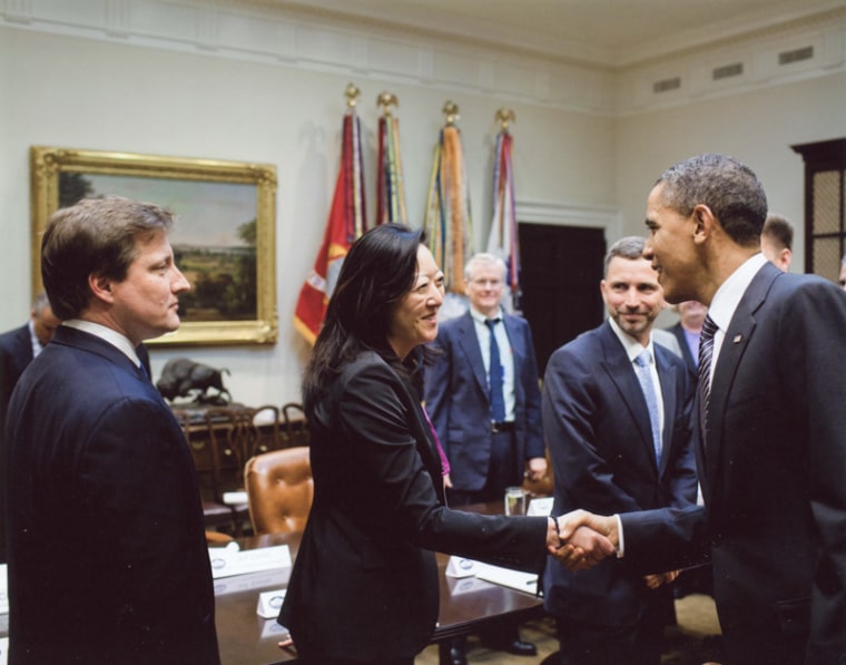 Rhea Meets President Obama