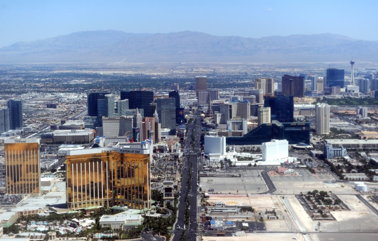 Image: Aerial view of the Las Vegas boulevard