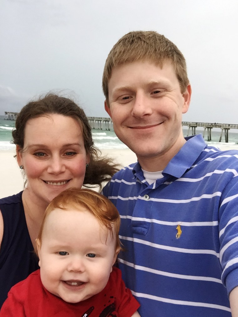 Image: Troy Goode, wife Kelli and son Ryan