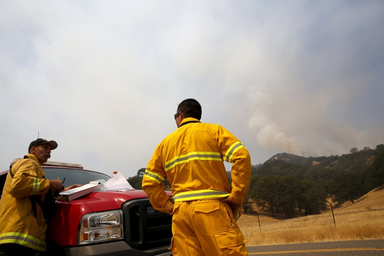 Image: Wragg fire near Lake Berryessa, California