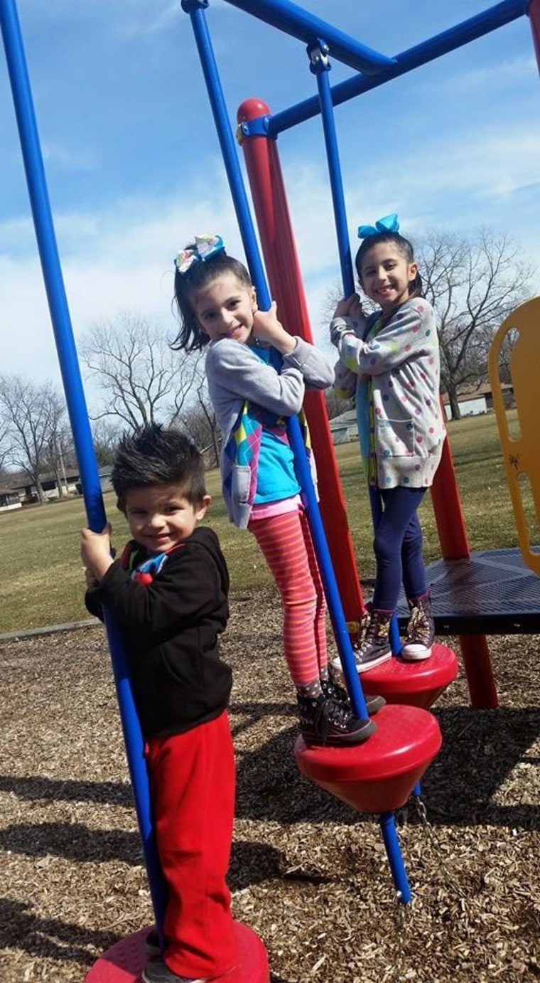 Kids playing at playground