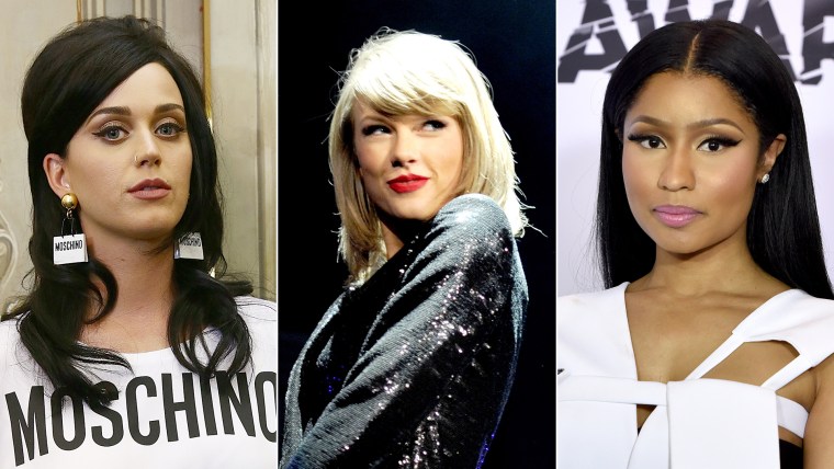 Katy Perry; Taylor Swift; Nicki Minaj