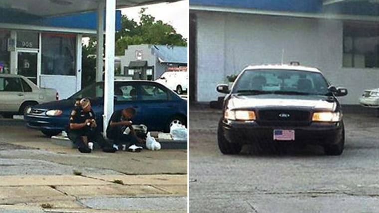 Florida police officer eats with homeless man in photo that went viral