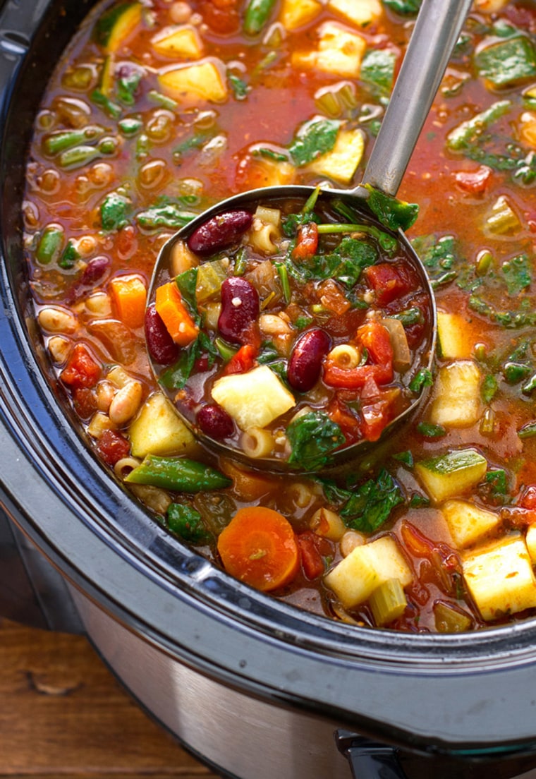 Slow-Cooker Zuchinni Minestrone