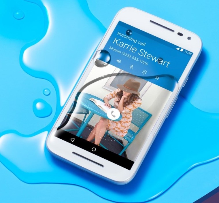 The Moto G is fully waterproof, though it doesn't have the same specs as its big brothers.