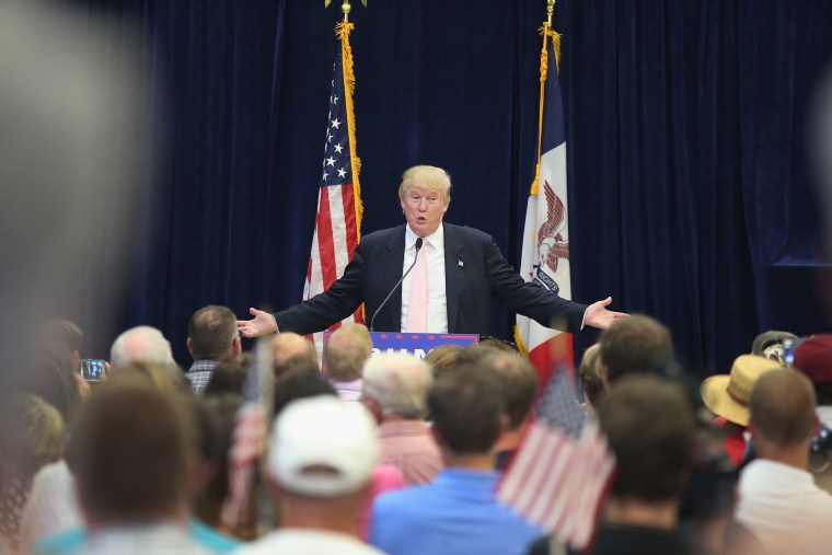 Image: Donald Trump Holds Campaign Rally And Picnic In Iowa
