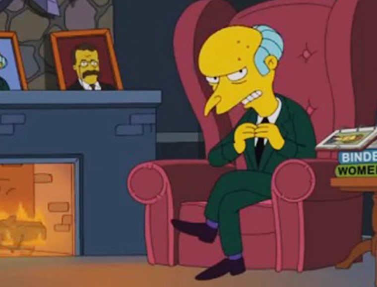Image: Mr. Burns of "The Simpsons"
