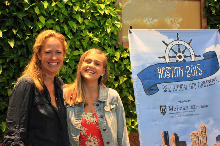 Megan and her mother, Susan Boaz, at the Annual OCD Conference in Boston.