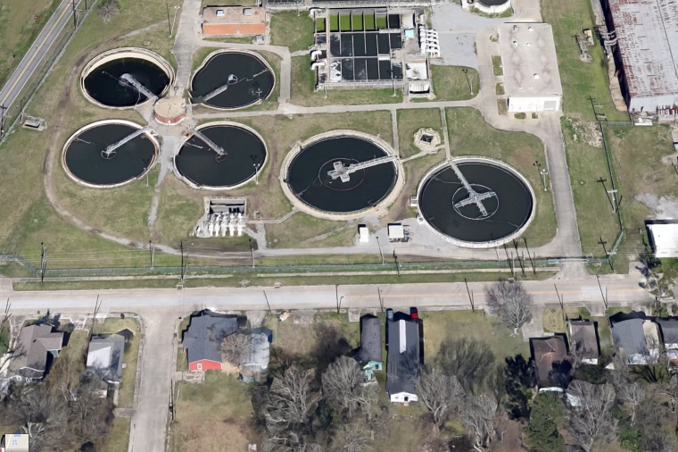 North Wastewater Treatment Plant which is beside the University Place Subdivision in north Baton Rouge, located behind Southern University.