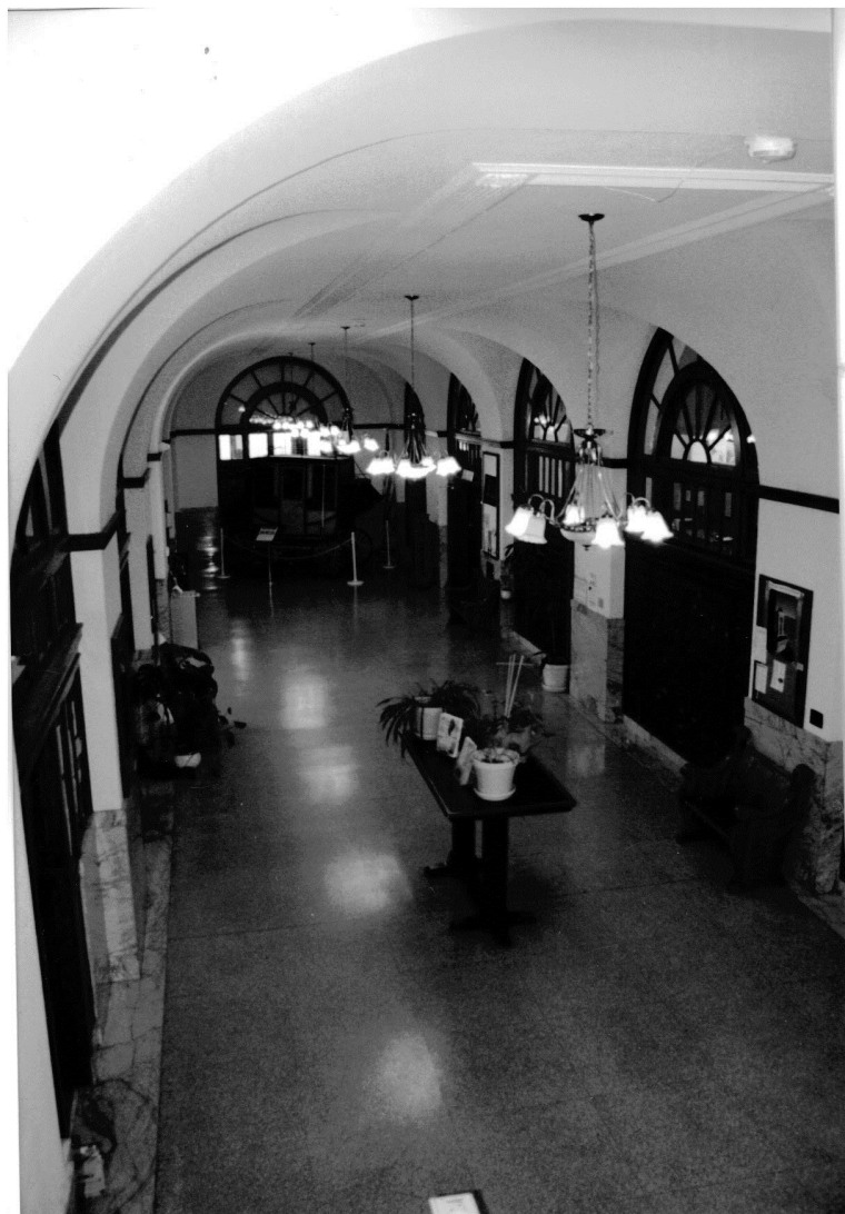 The lobby of the historic post office in Havre, Montana.