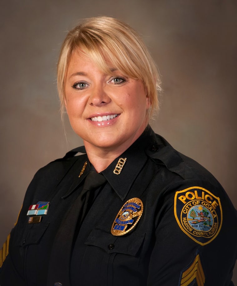 Sgt. Erica Hay, the Florida police oficer who ate breakfast with a homeless man