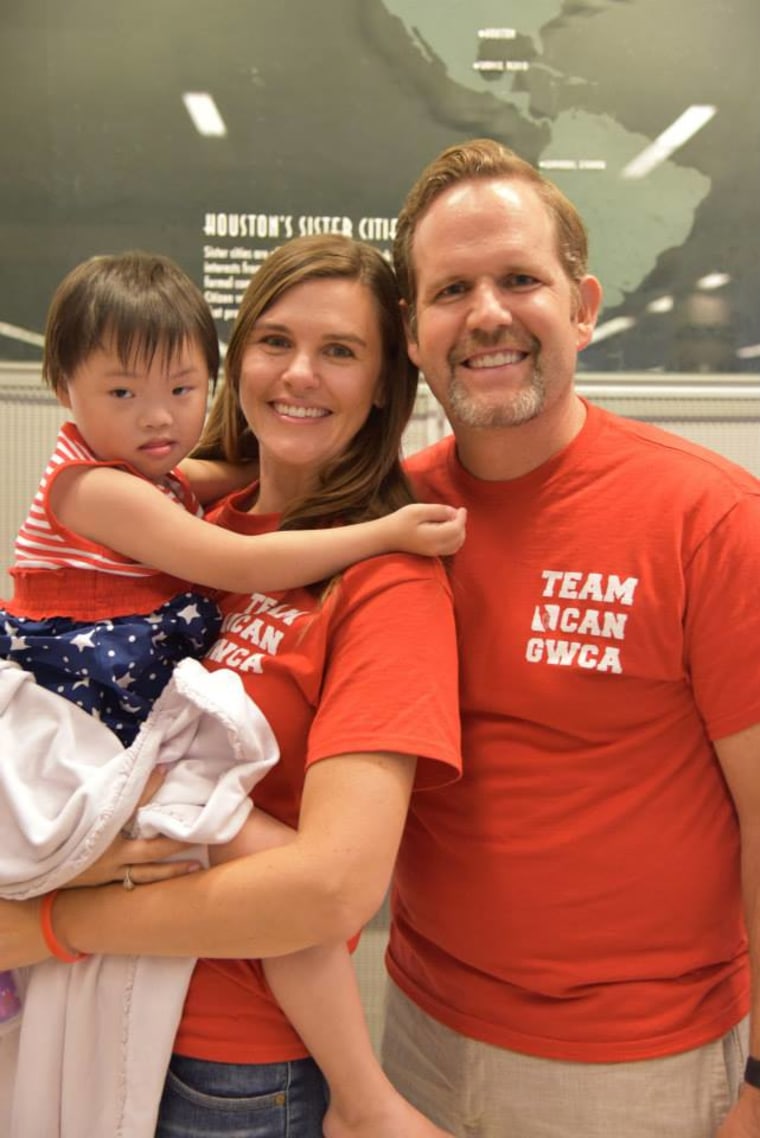 Audrey and Brent Shook adopted 6-year-old Lucy