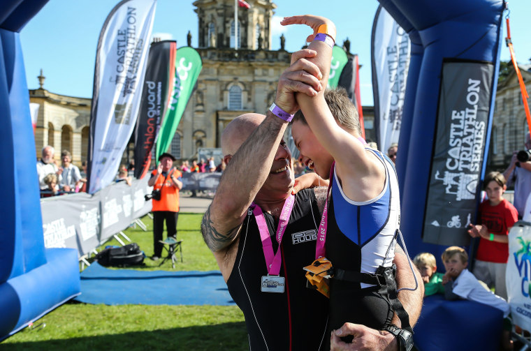 Bailey Matthews, 8-year-old with cerebral palsy who finished a triathalon