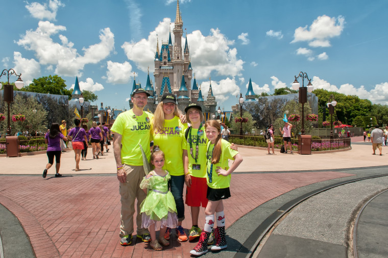 The Cobb family when they arrived at Disney World in Florida on June 21, 2015.