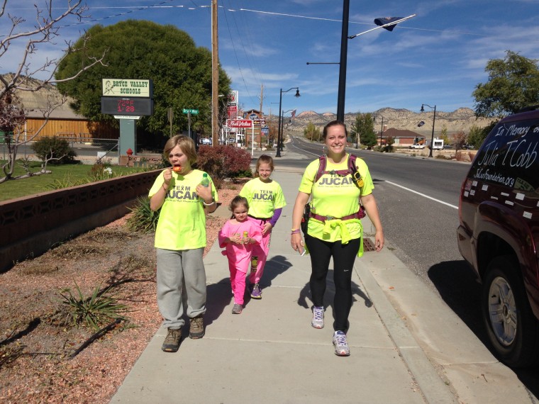 The Cobb family on their walk across America.