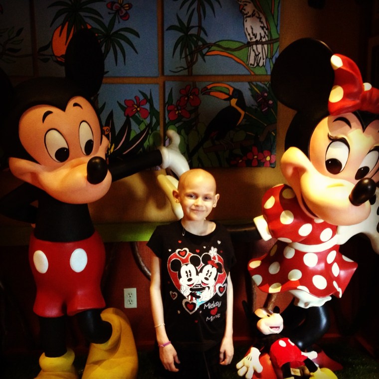 Julia Cobb at Disney World in 2013. She died at the end of the trip, provided by the Make-A-Wish Foundation.