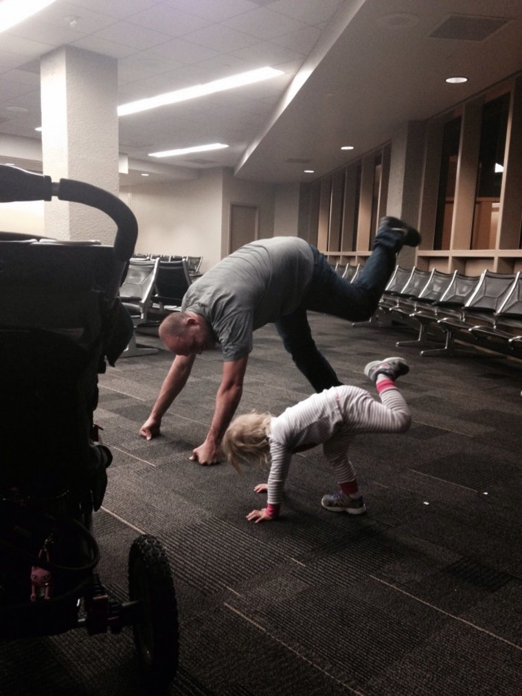 Airport yoga