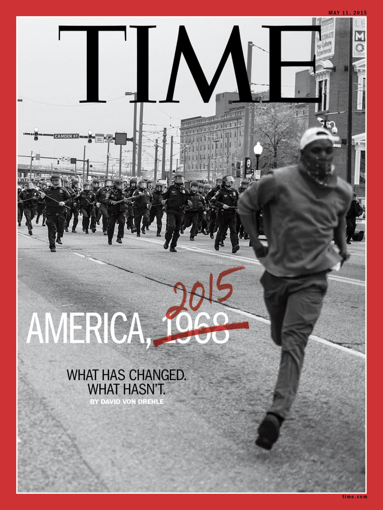 Devin Allen's photo on the cover of Time magazine.