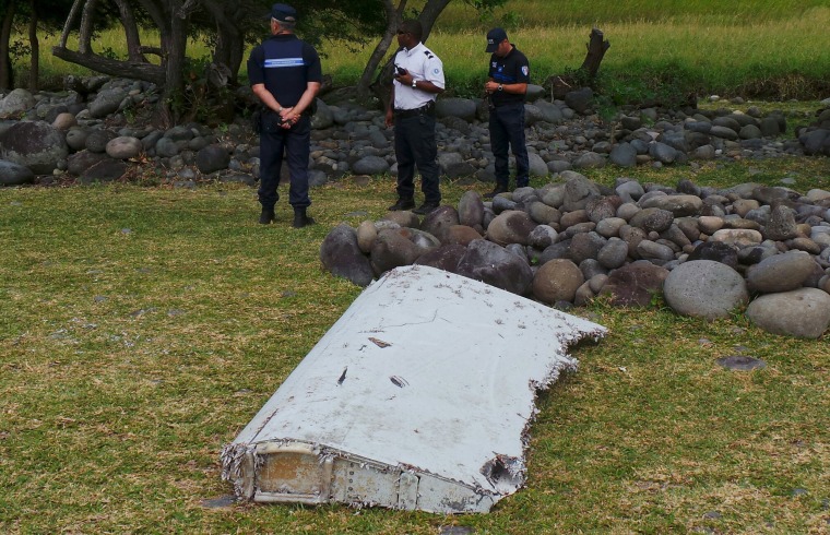 Image: Plane debris found on Reunion Island on July 29