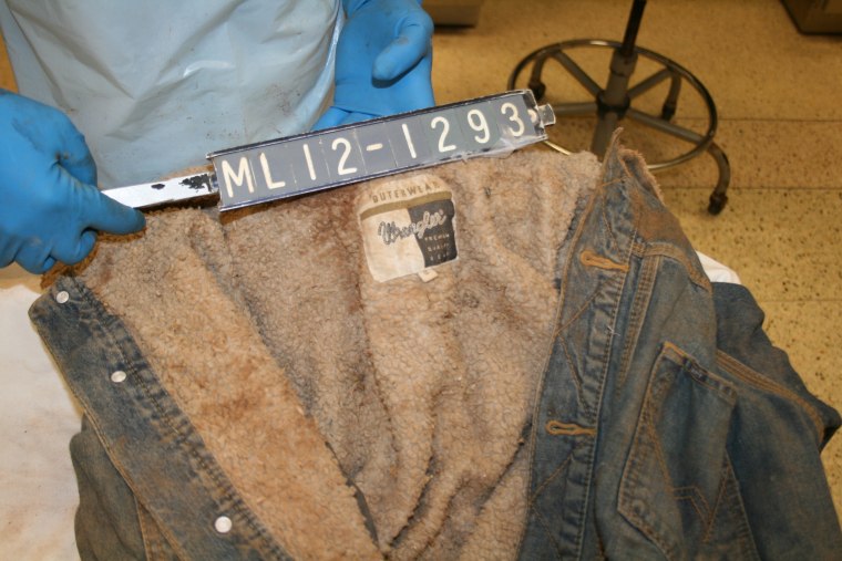Image: Jacket of a missing person whose body was found along the border, but has not been identified.