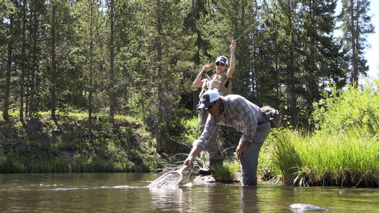 The group Casting For Recovery holds retreats in Wyoming for cancer survivors.